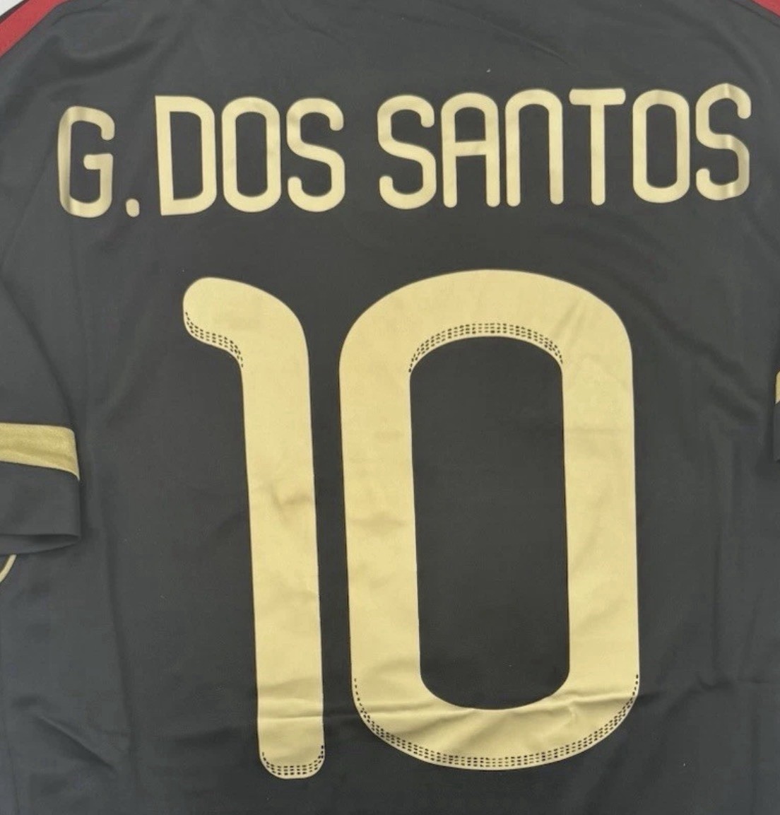 PRE-ORDER 2011 DOS SANTOS Mexico Away Nameset Name Number Dorsal El Tri Gold Oro