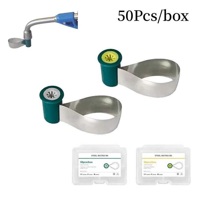 Dental Double-Side Sectional Contoured Anatomically Shape Matrix Bands Knob Type