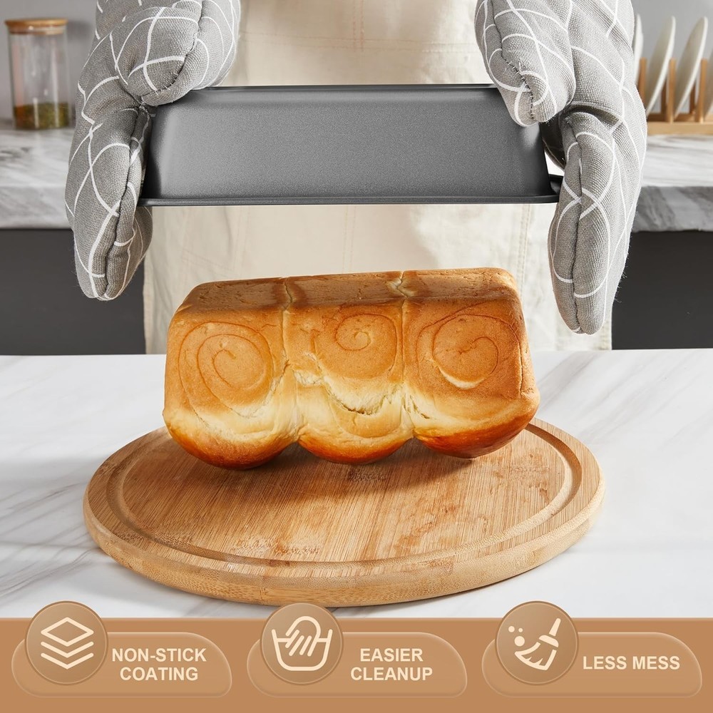 Bakeware Sets, Baking Pans Set, Nonstick Oven Pan for Kitchen with Wider Grip...