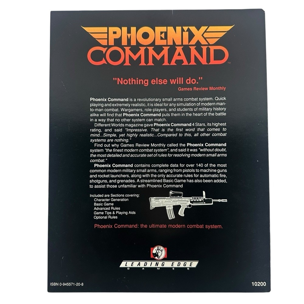 Leading Ed Phoenix Comma Advanced Rules for Small Arms Combat (2 SW (VG+