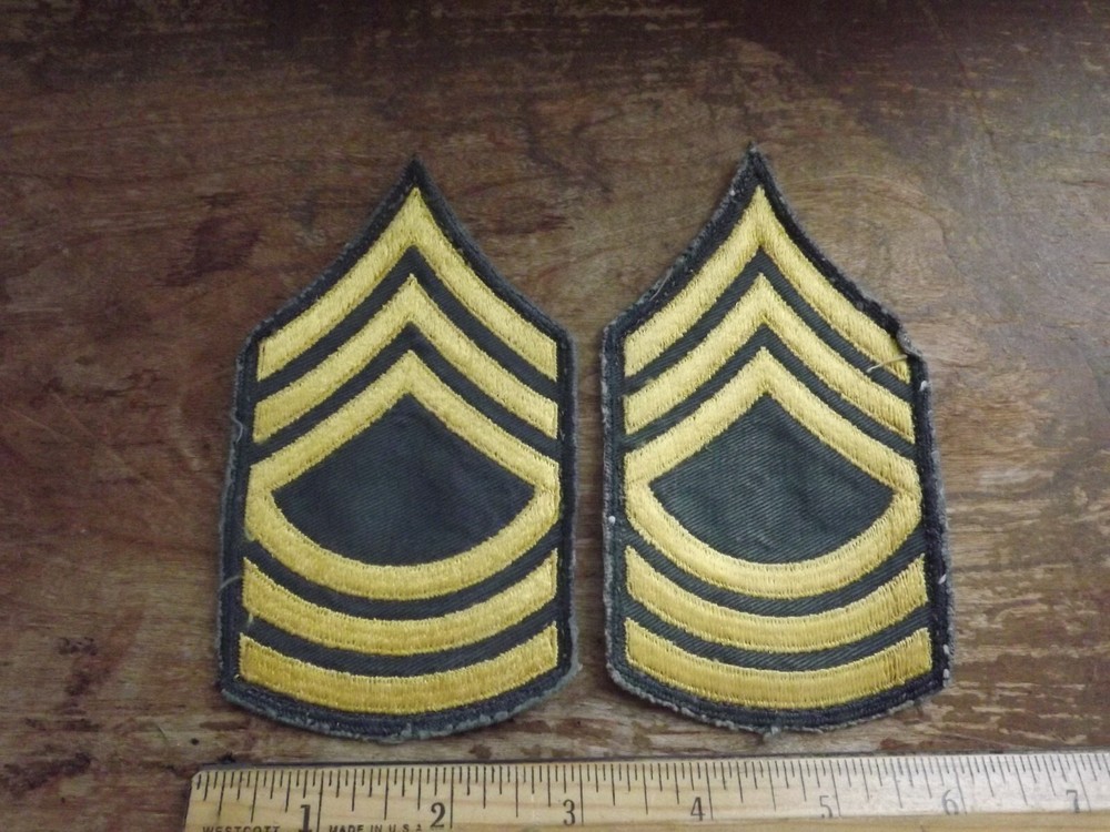 Pair, Nam-Era Army Master Sergeant (E-8) Chevrons -  INV# C63
