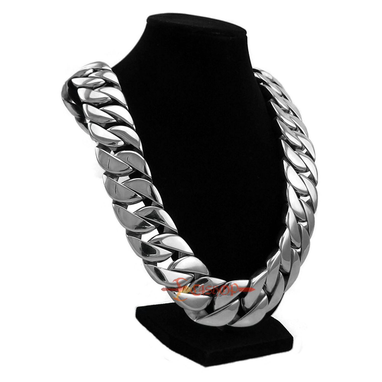 Men's Thick Heavy Chain Stainless Steel Cuban Link Necklace Bracelet 20/24/31mm