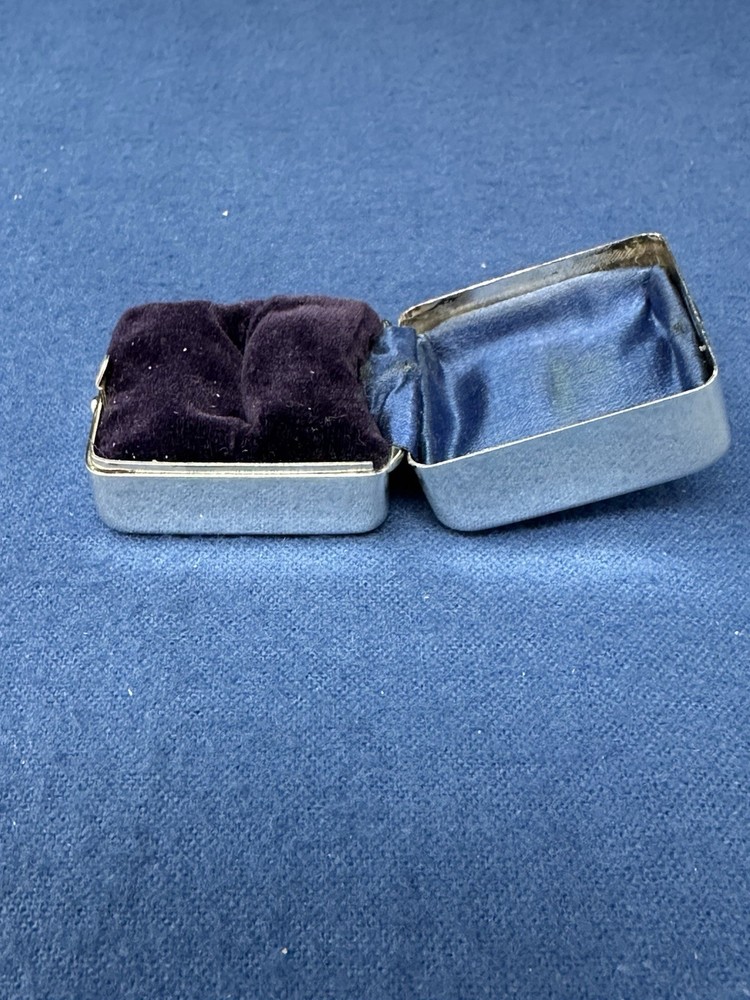 RODEN BROTHERS STERLING RING BOX MONOGRAMMED