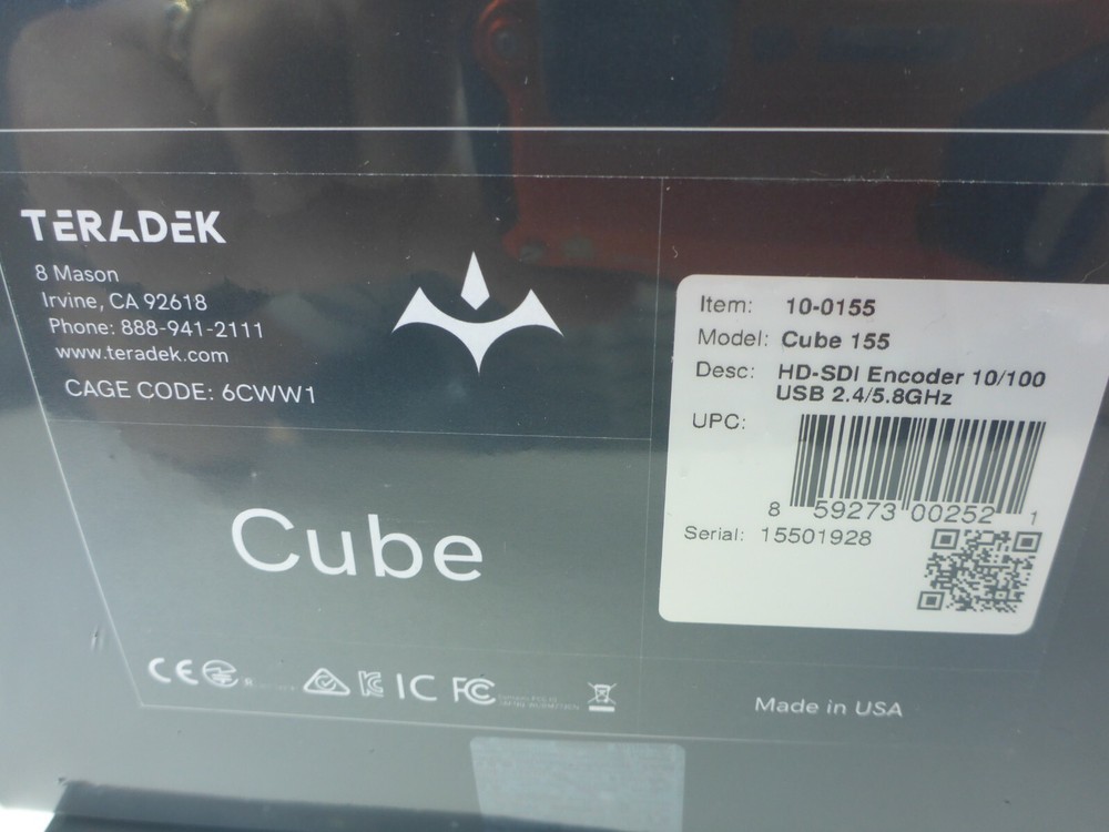 Teradek Cubelet 155/355 HD-SDI Encoder / Decoder Like NEW. See pictures.