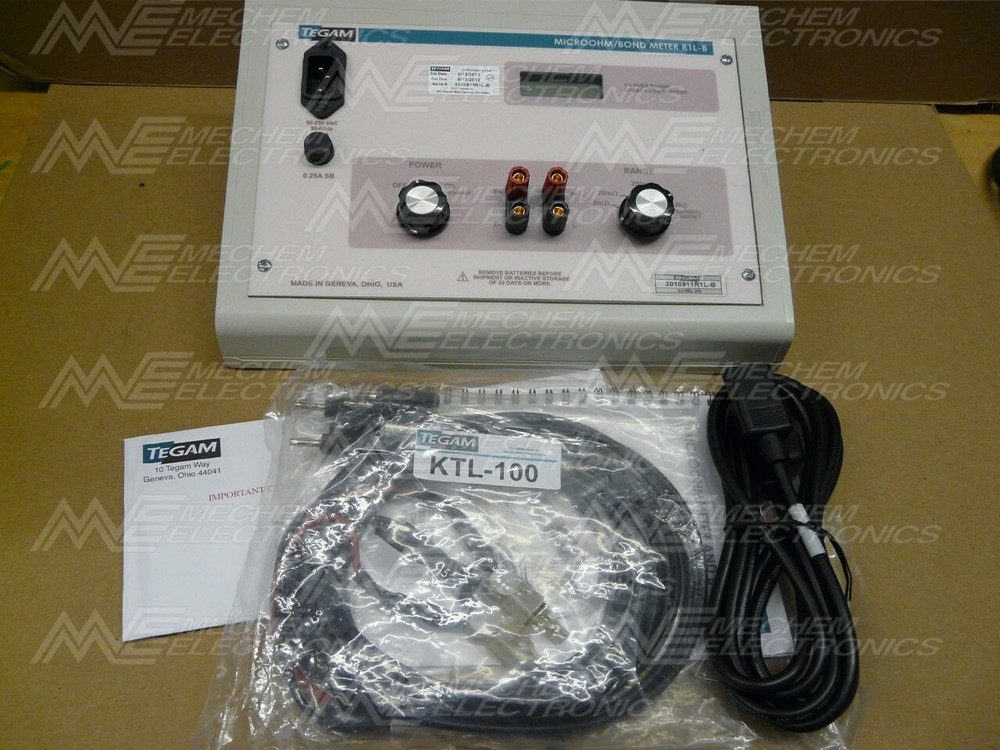 TEGAM R1L-B MicroOhm / Bond Meter. New!