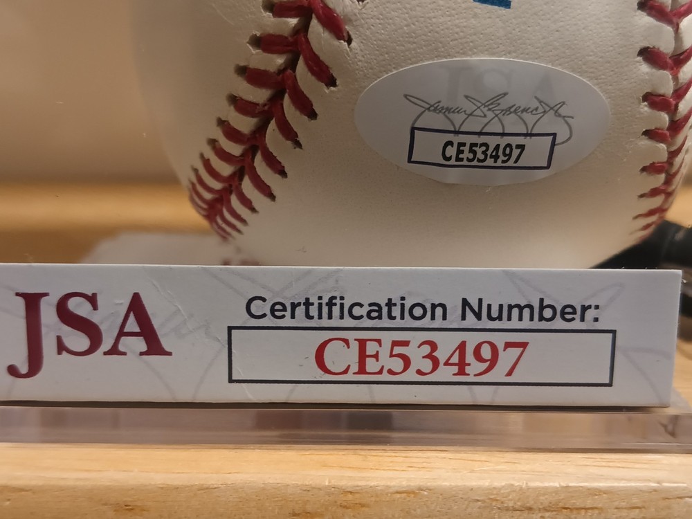 RYAN SWEENEY (Outfielder) Oakland Athletics Signed OML Baseball (JSA Basic COA)