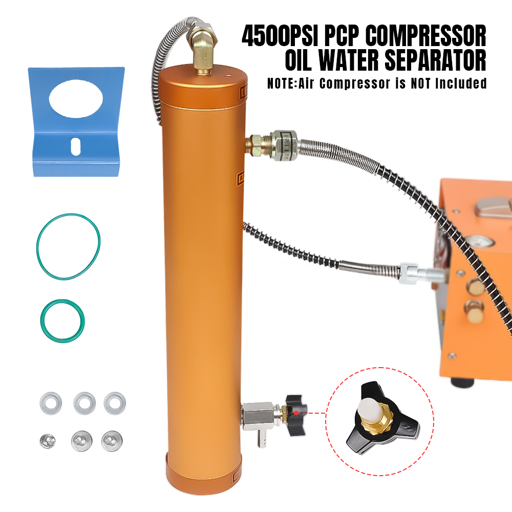 30MPA Oil Water Separator Air Compressor Filter PCP Compressor Pump 300BAR 2inch