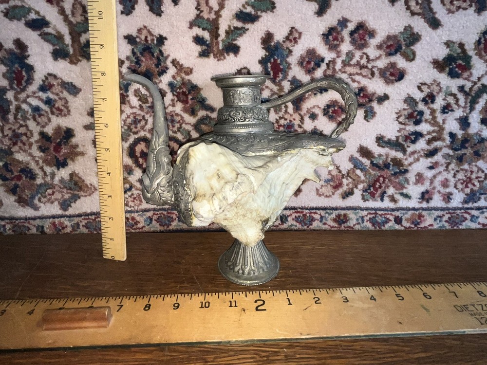 Silverplate & Sea Shell Wine Server