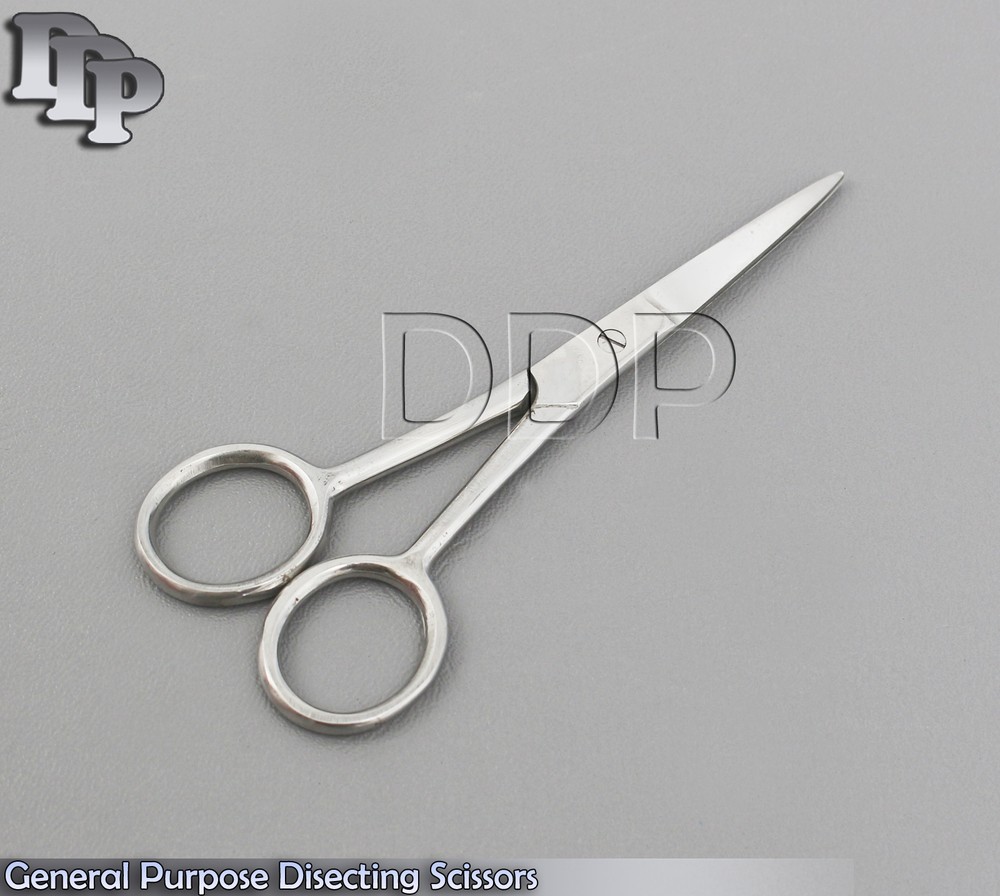 New 4.5" General Purpose Disecting Scissors Straight Sharp Surface