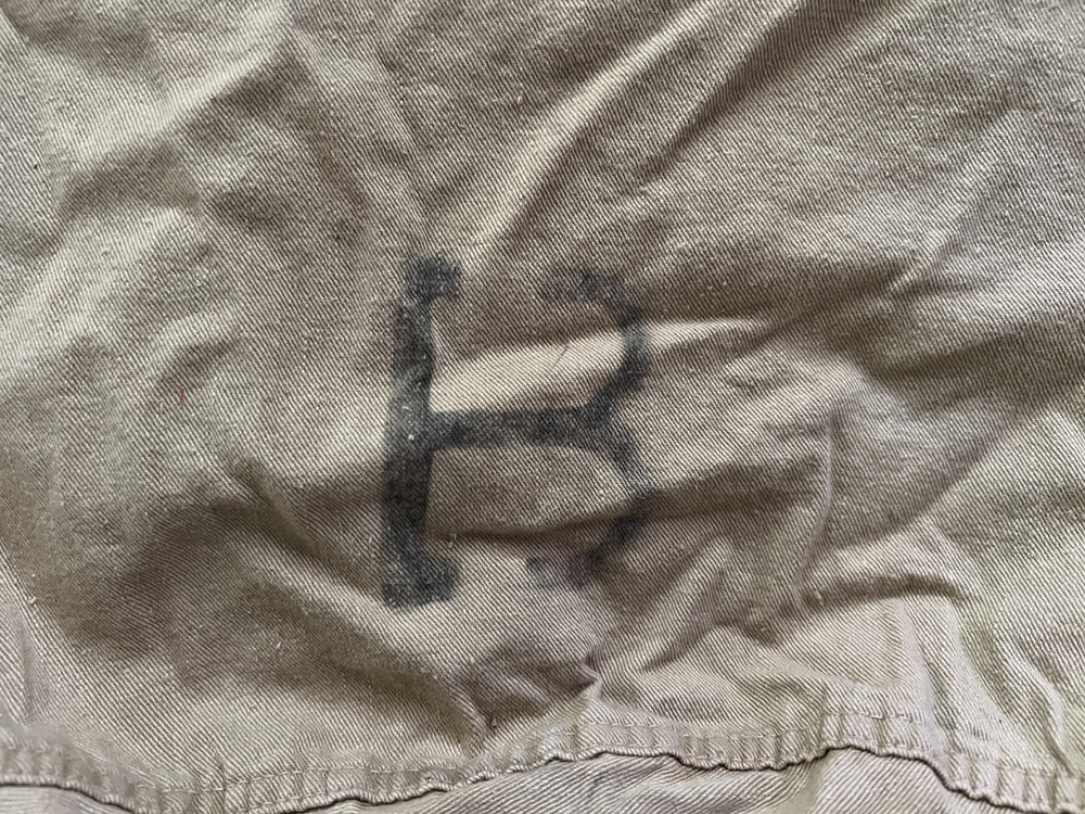 Authentic WWII US Army Infantry Barracks Laundry Carry Bag NAMED