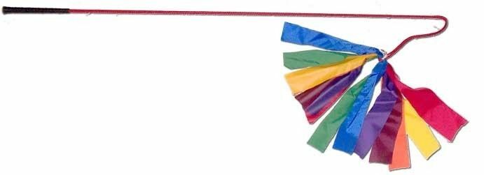 KOEHN Whip Stockyard 50" w/ 10" Drop & Tassler Assorted Colors Sorting Livestock