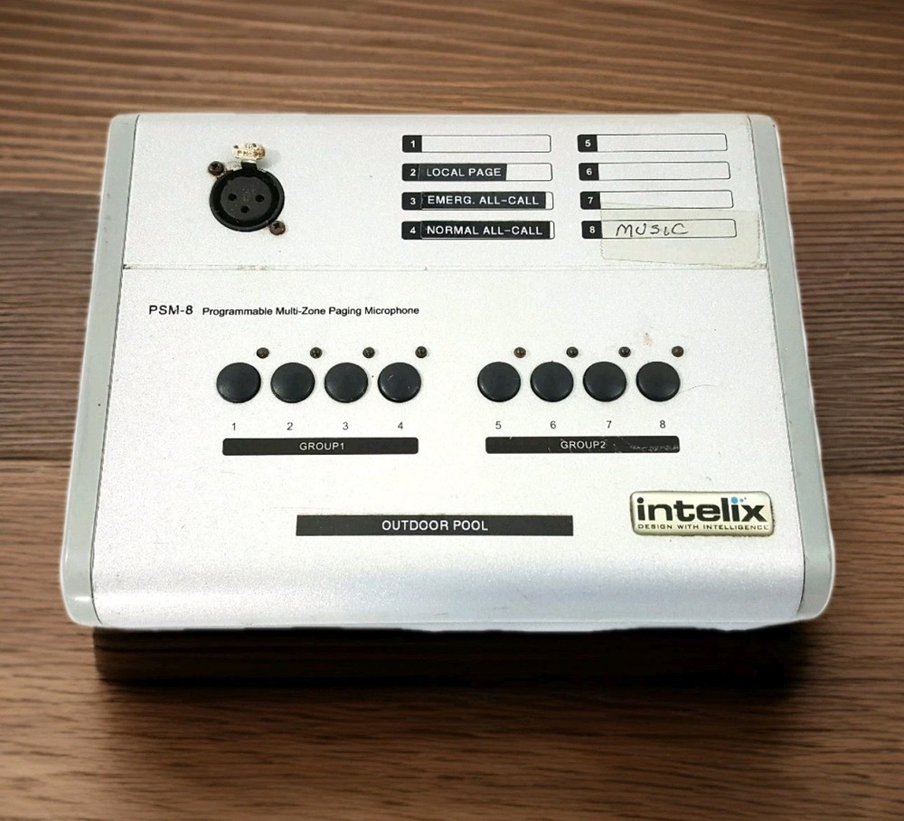 Intelix PSM-8 Programmable Multi-Zone Paging Microphone