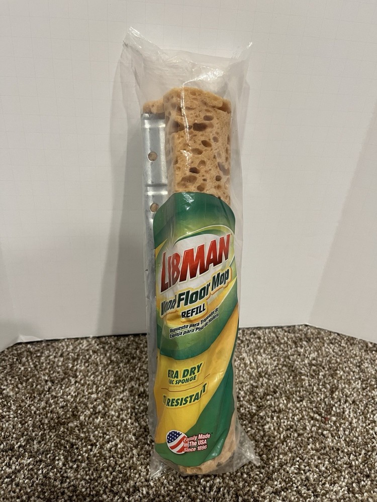 Mop Refill Wood Floor Oceanic Sponge #02027 Tear Resistant Extra Dry Libman