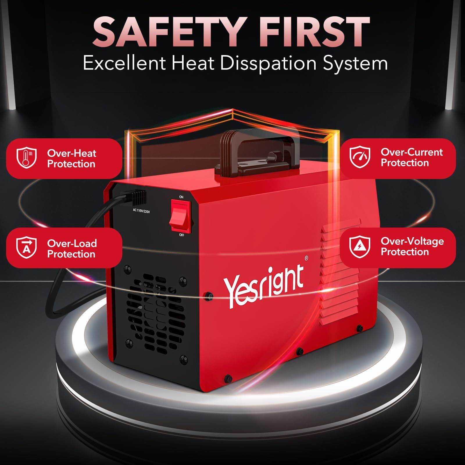 YesRight Stick Welder Machine 255A MMA Welding Machine 110V/220V Portable ARC We