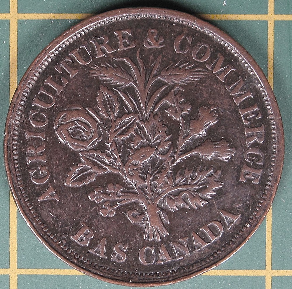 c.1838 Lower Canada Un Sou Token LC-5A5