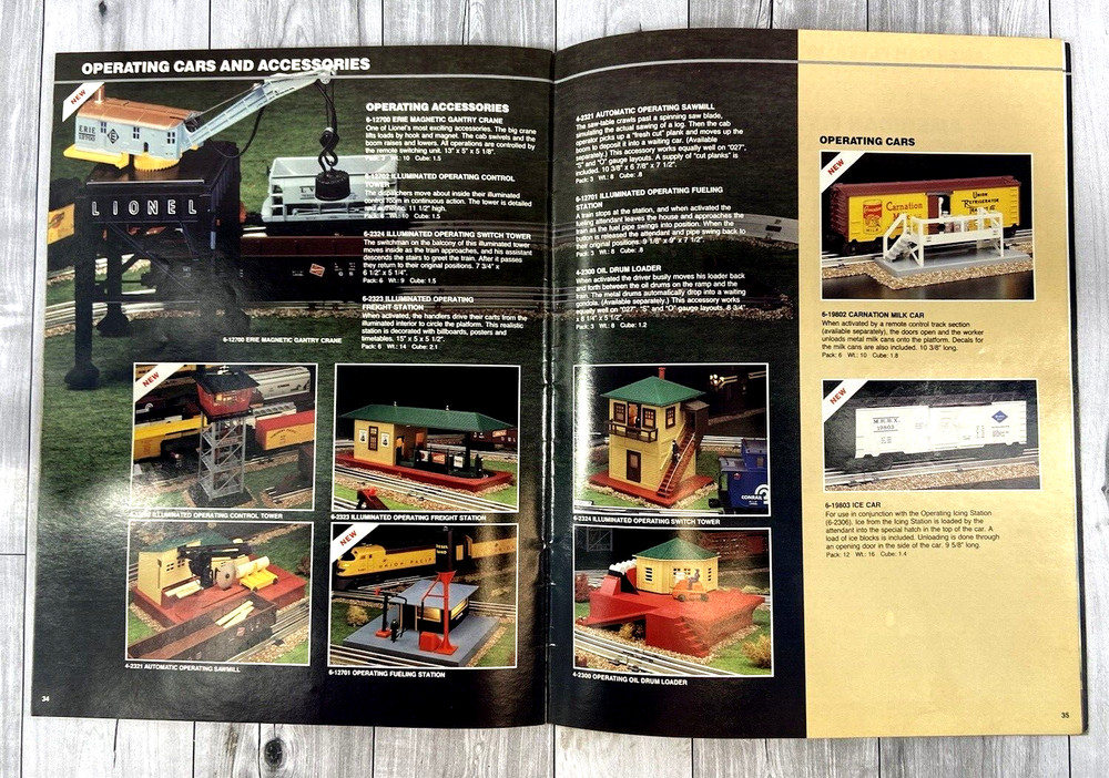 1987 Lionel Train Spring Preview Catalog & 1987 Electric Train & Access. Catalog