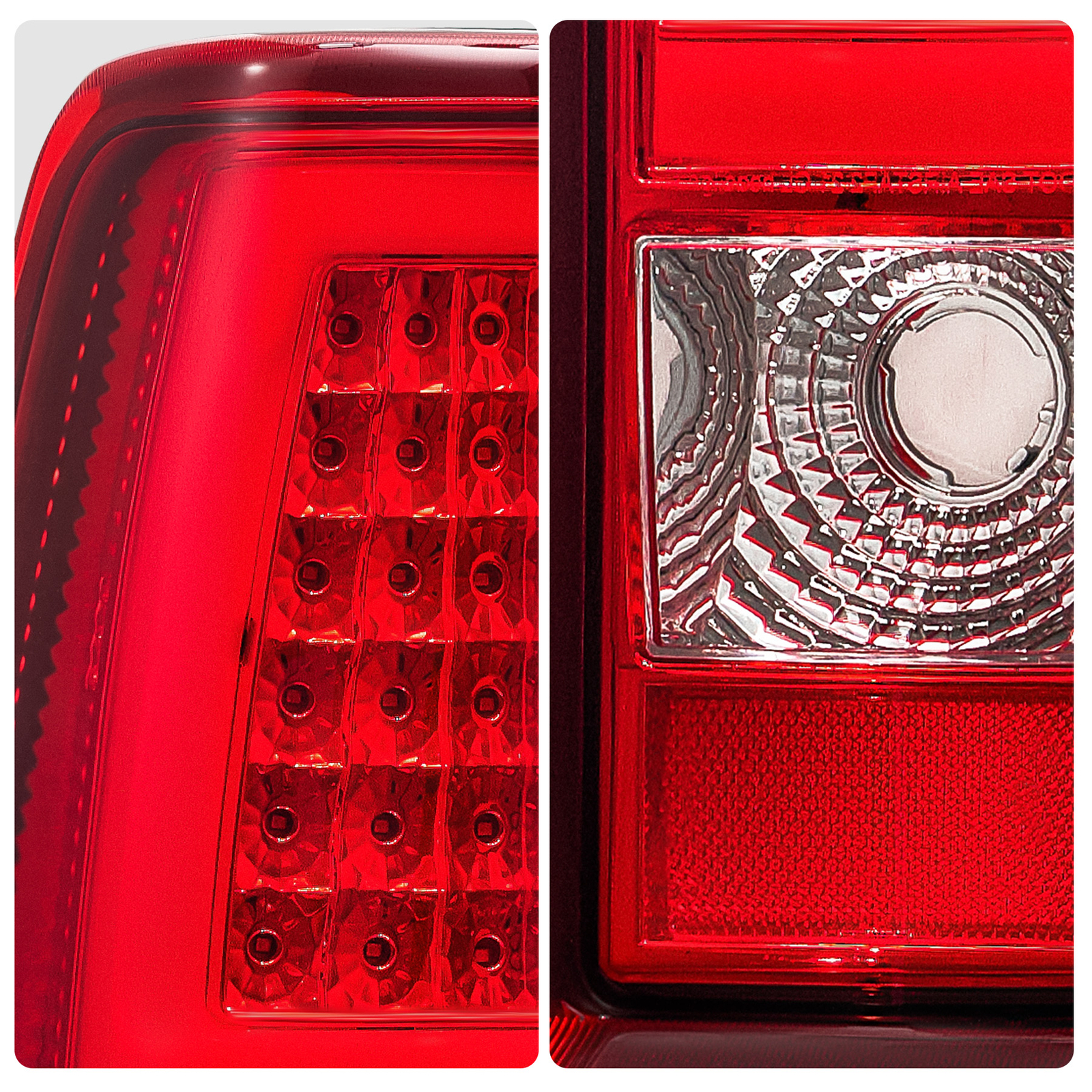 2003-2006 Chevy Silverado 1500 03-06 GMC Sierra Red LED Tail Lights Brake Lamps