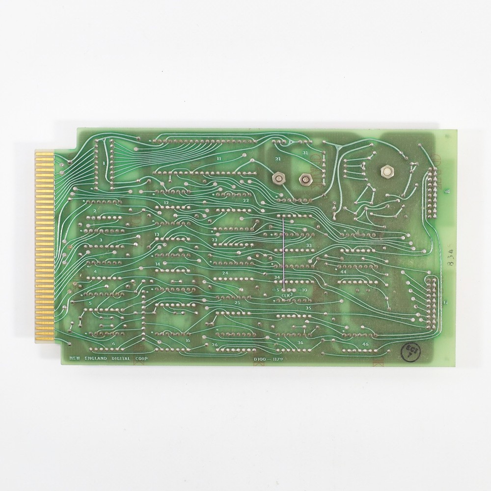 New England Digital Synclavier D100 Computer Bin Card