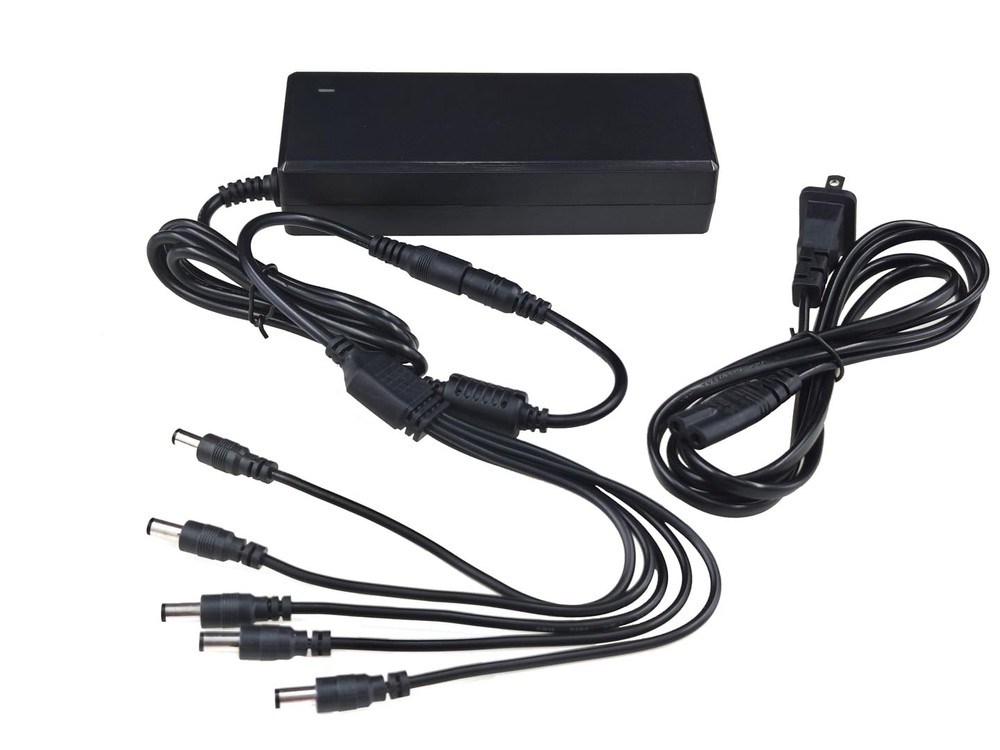DC Power Adapter 12V 5A 5-Way Splitter Multiple Conversion Heads Converter Unit