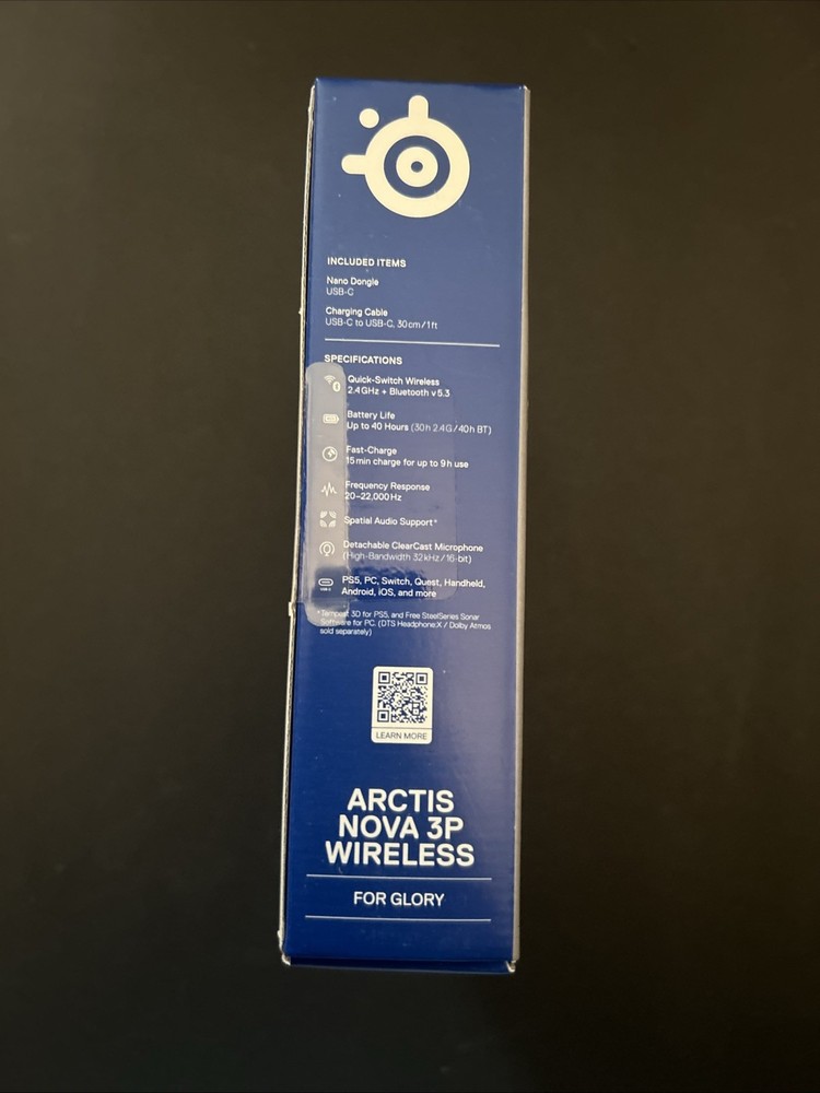 SteelSeries Arctis Nova 3P Wireless Multi-Platform Gaming Headset Sealed In Box