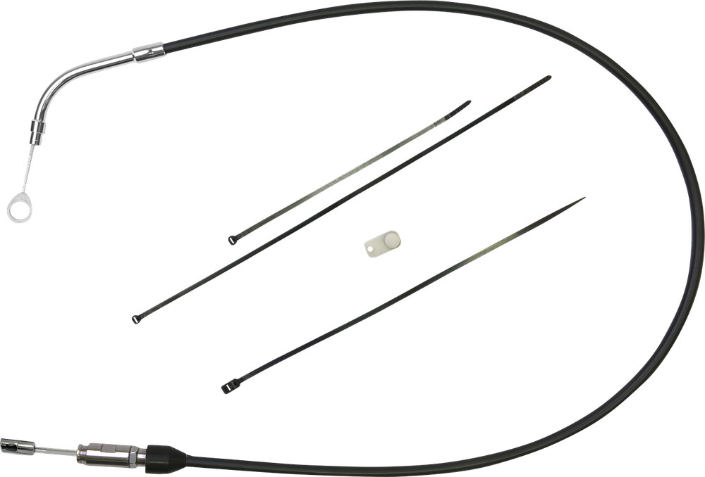 DRAG SPECIALTIES Quick Connect Clutch Cable - Upper - 41" - Black/Chrome