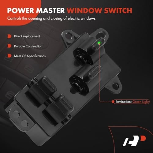 Front Driver Side Master Power Window Switch for Dodge Chrysler 04-07