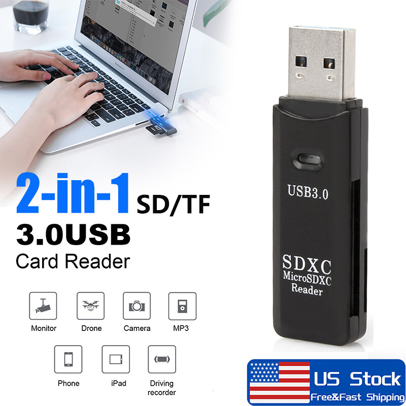 USB 3.0 High Speed Card Reader Adapter for Micro SD SDXC TF T-Flash Memory Card