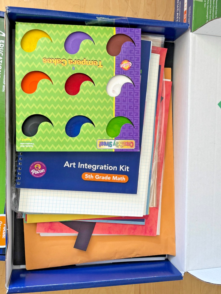 New Learn It By Art 5th Grade Math Geometry Integration Kit Pacon 100108