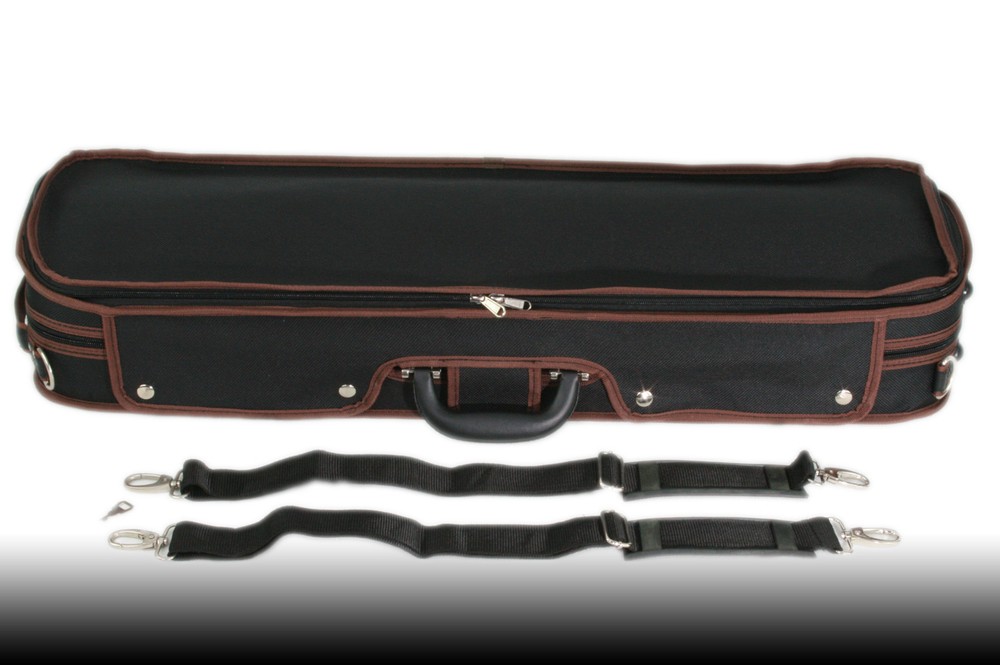 Petz Rectangular 4/4 Violin Case, Violin Case, Violin Case Case, Black/Red