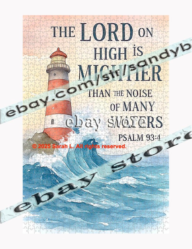 1000 piece jigsaw puzzle Psalm Scripture Light ocean