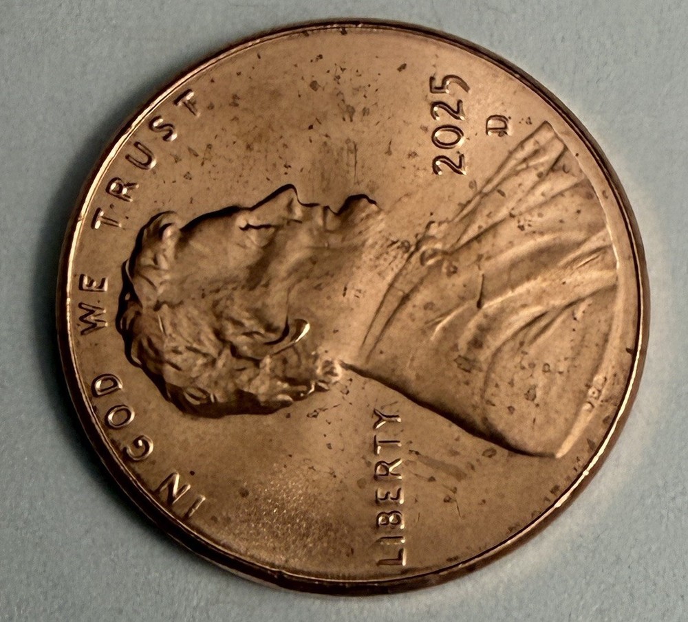2025 D Uncirculated Lincoln Shield Penny Errors (#572)