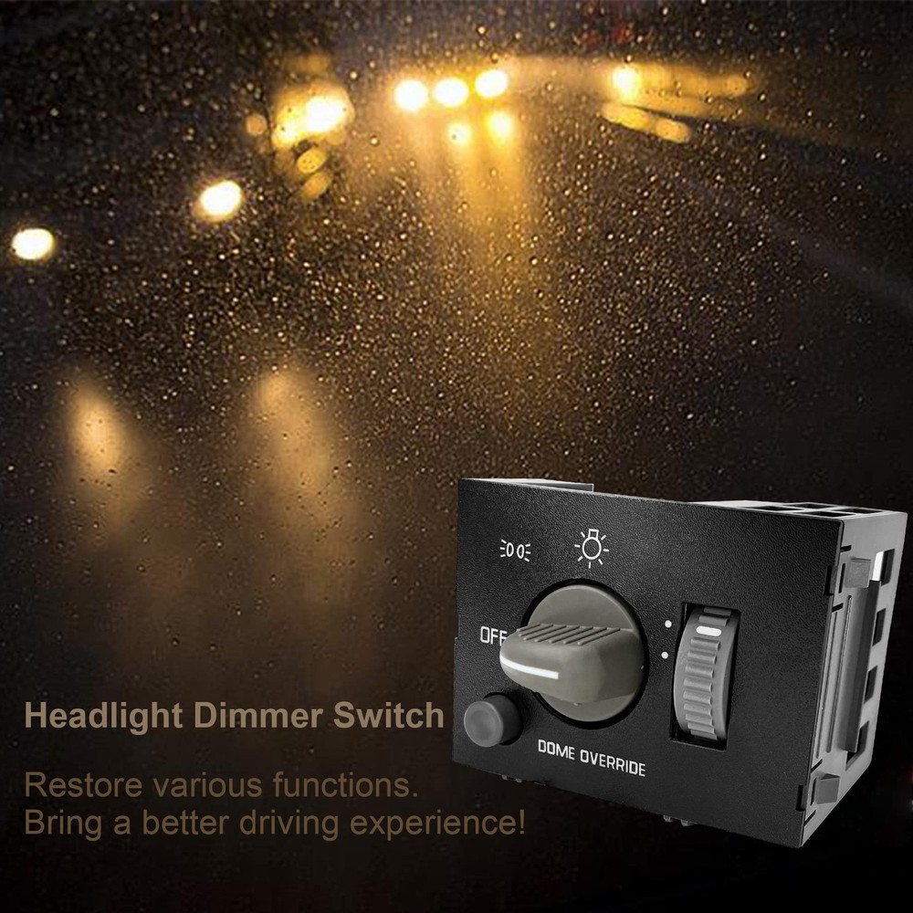 Headlight Switch Dimmer - 93443101, Black - 1995-2009