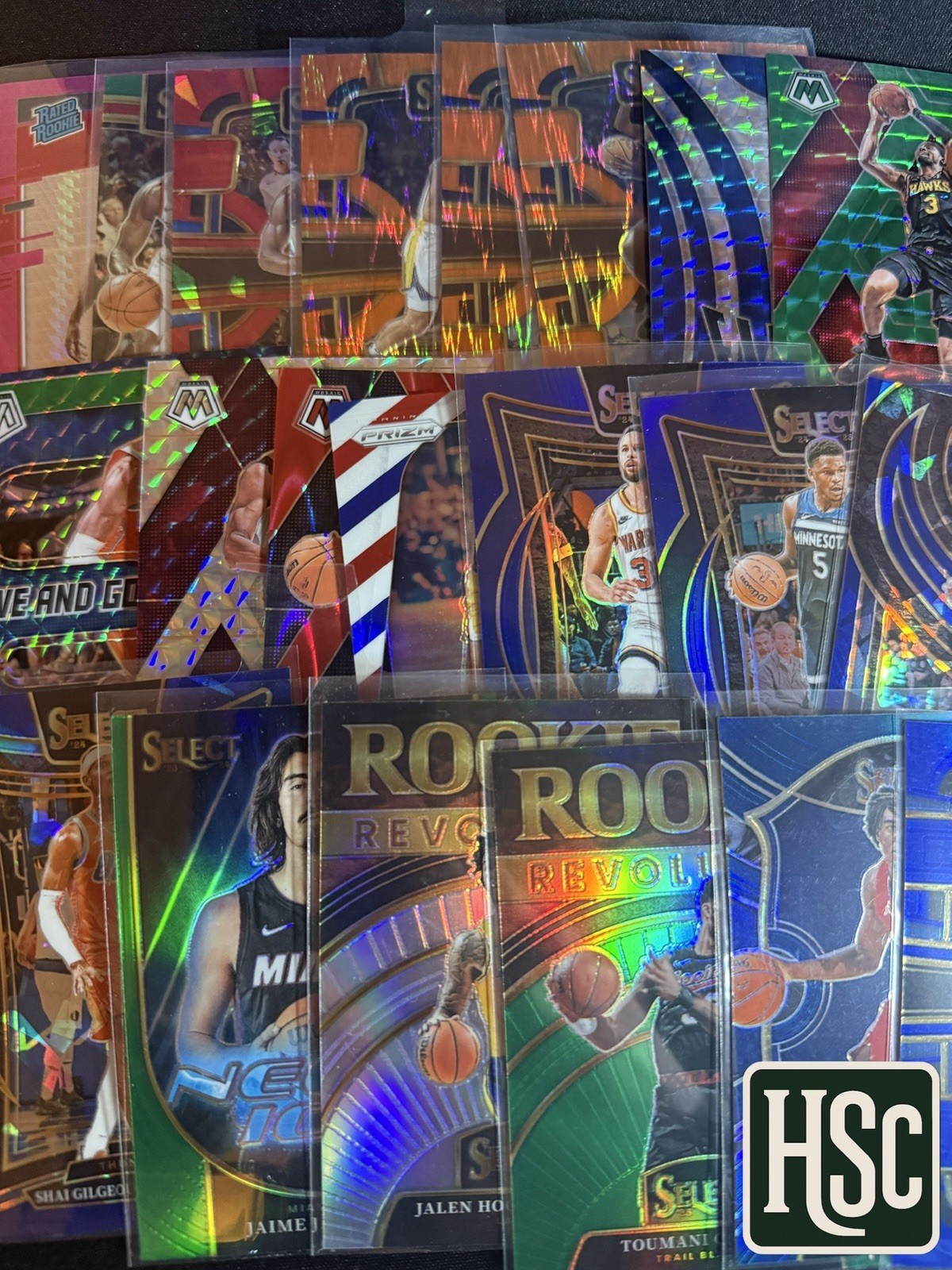 Basketball NBA - 100 Card Lot - Rookies, Parallels, Memorabilia, Autos, Numbered