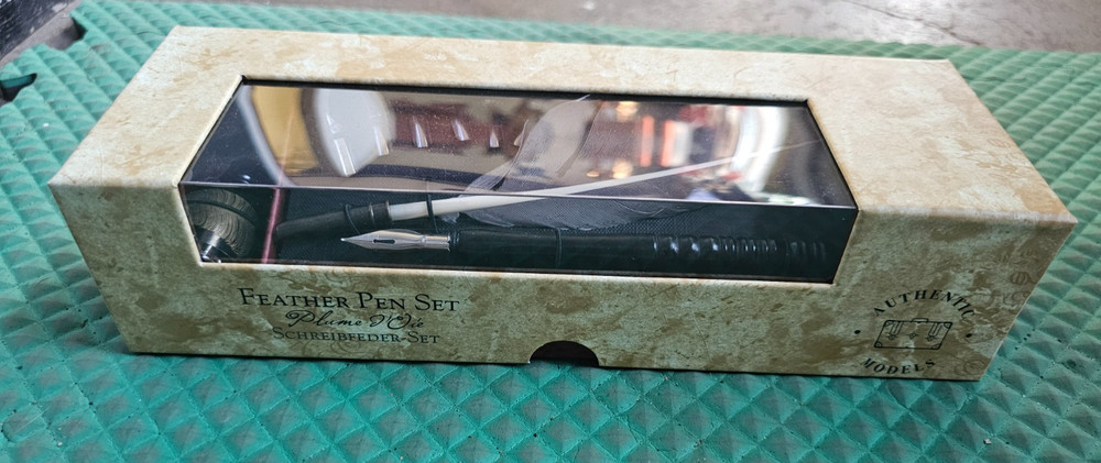 Authentic Models Feather Pen Set