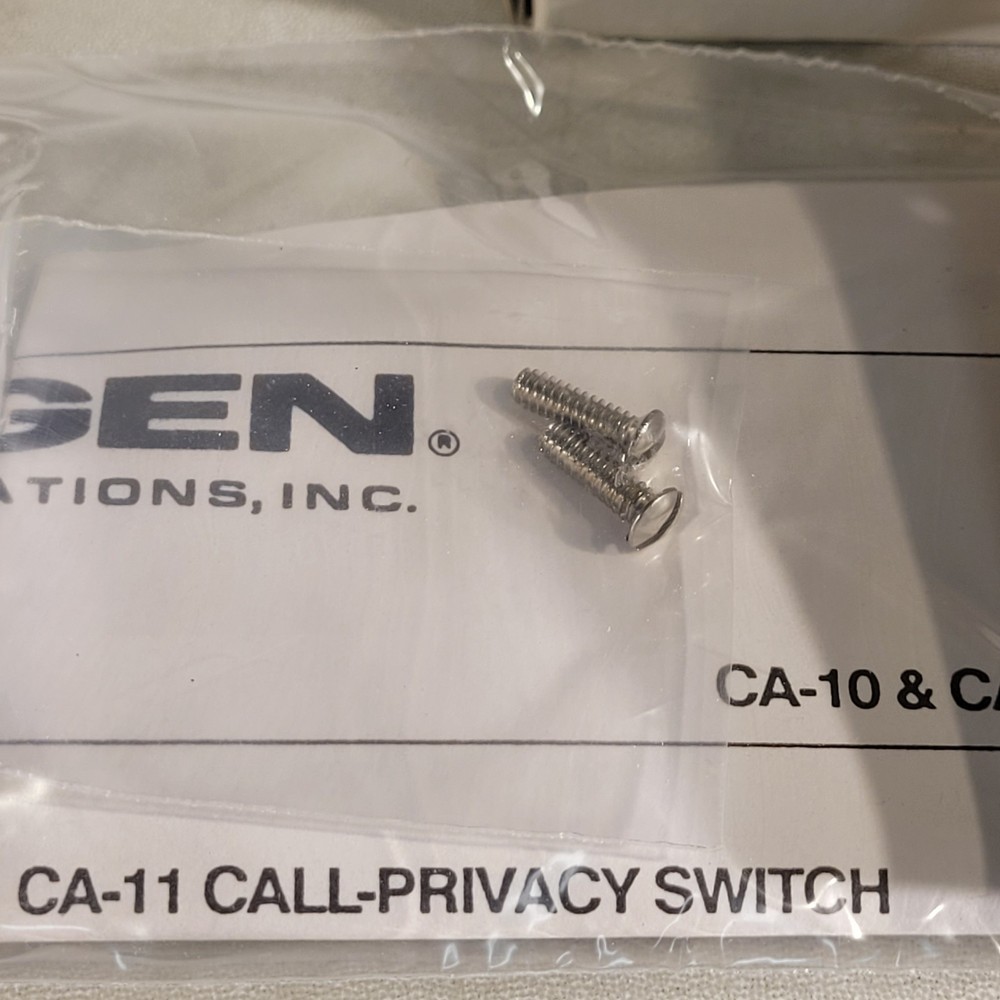 Bogen CA-11 Call Privacy Switch Press To Intercom Switch Electronic Rocker Plate