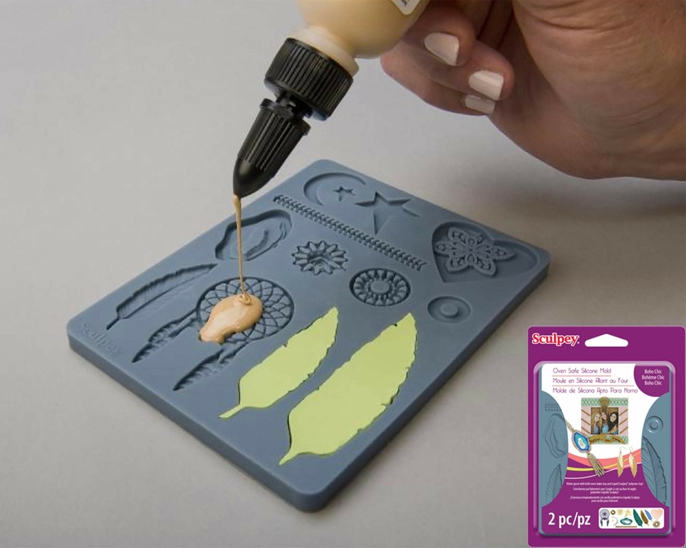 Sculpey® Silicone Bakeable Mold – Boho Chic