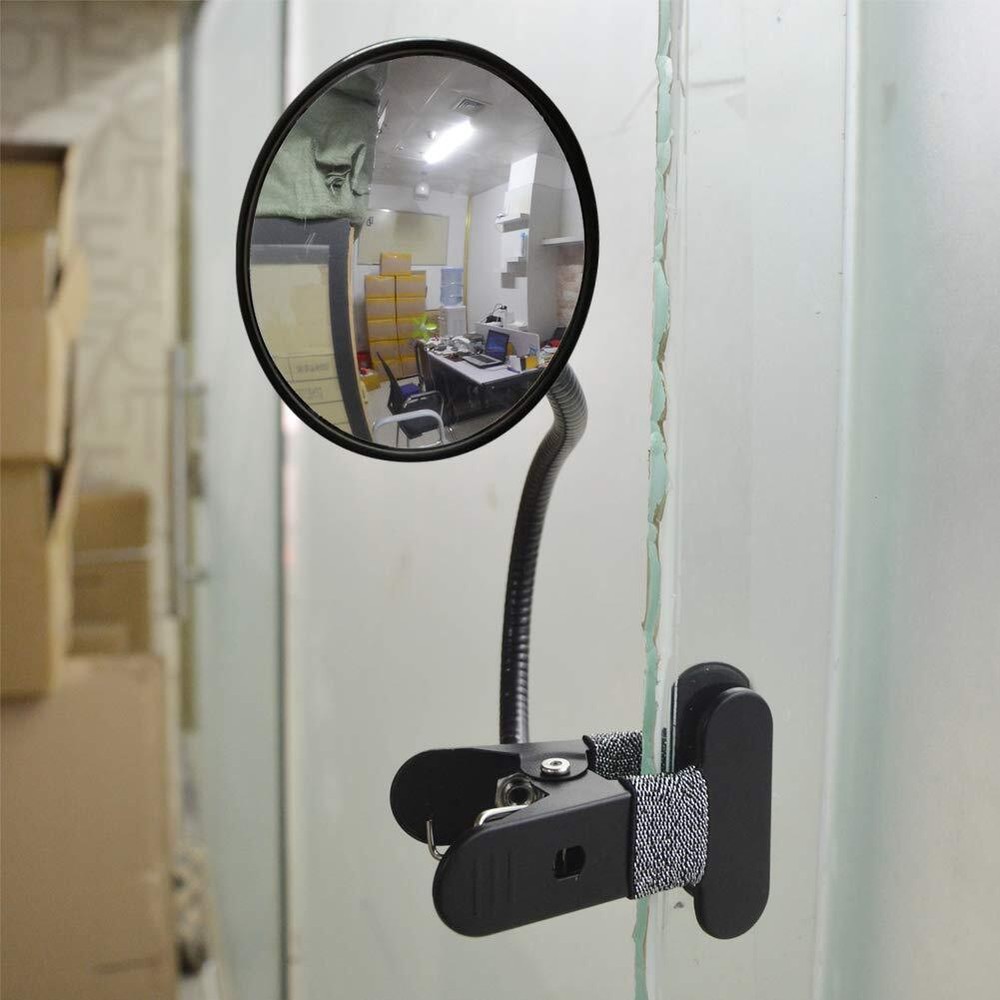 Clip On Security Rear View Mirror for Cubicle Monitors Computer or Anywhere