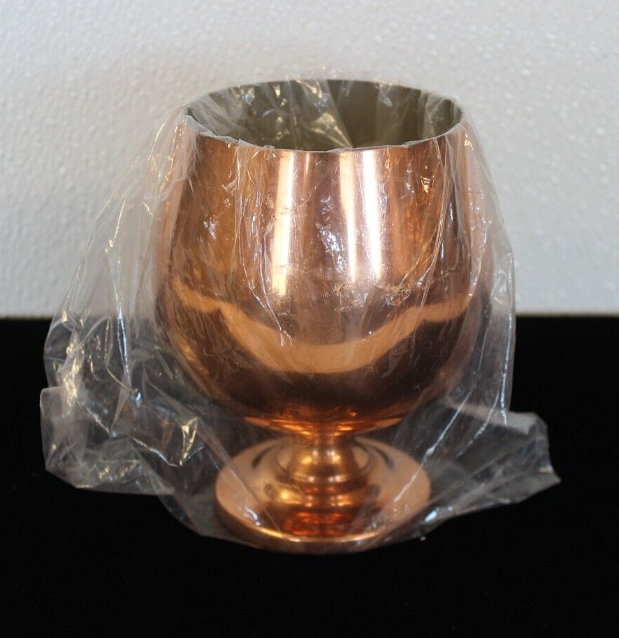 Vintage 1972 Coppercraft Guild Copper Brandy Snifter 5.75"