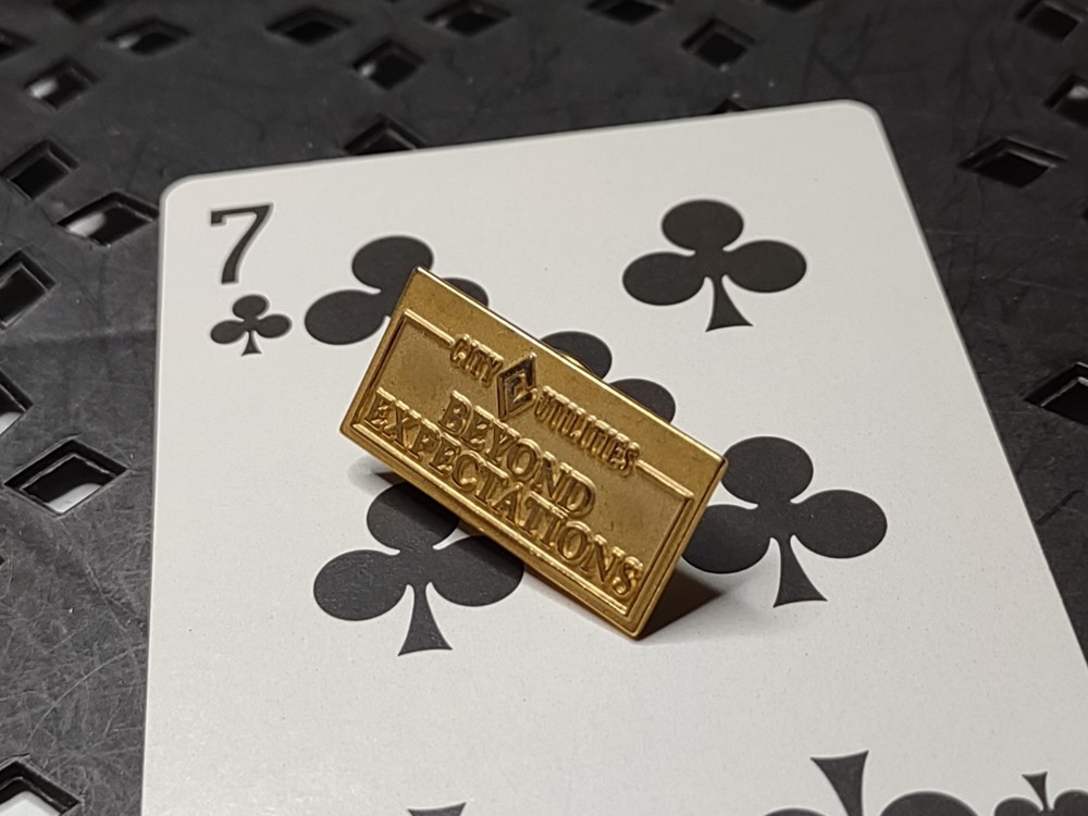 City Utilities Beyond Expectations Rectangular Pin