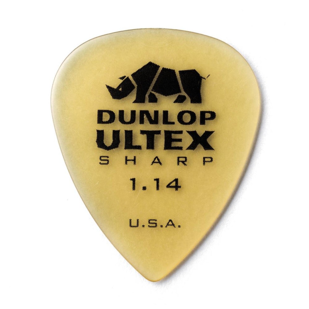 Used Dunlop Ultex Sharp 1.14mm Pick, 6-Pack