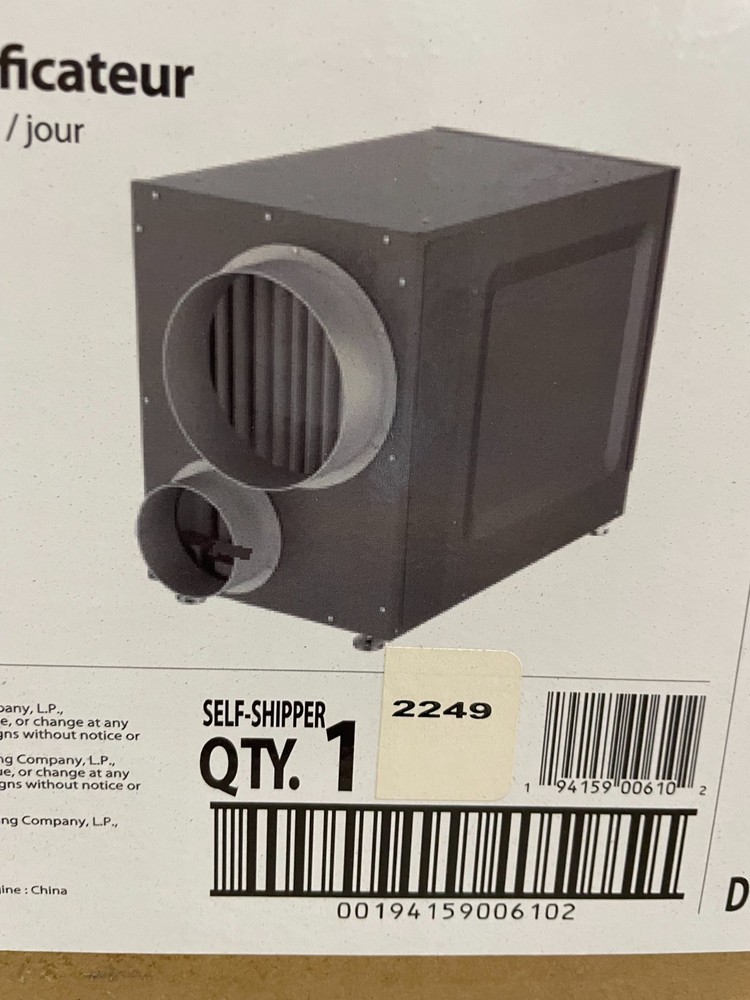 Whole-House Dehumidifier Clean Comfort Model DV090