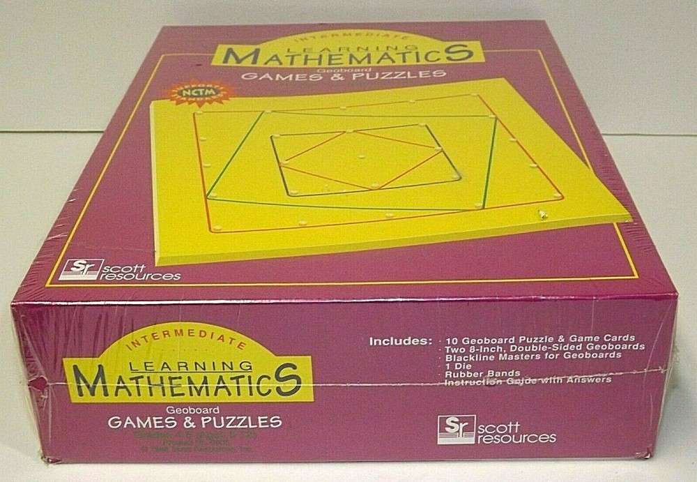 Intermediate Learning Mathematics Games & Puzzles Grade 4-6 Scott Resources New