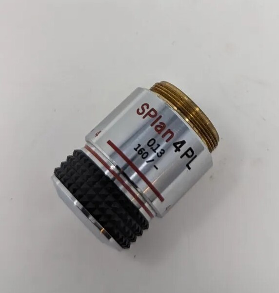 Olympus SPlan4PL 4x Microscope Objective SPlan 4PL 0.13 160/-