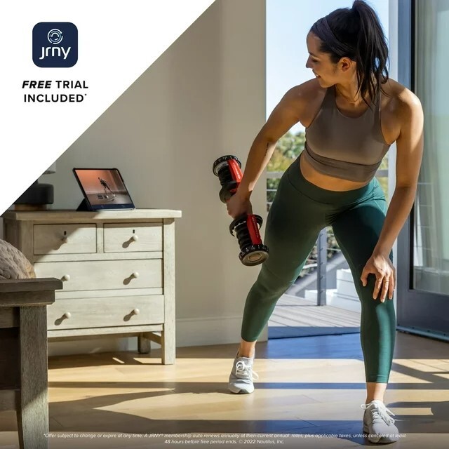 Bowflex 5.1S Stowable 6 Position Adjustable Bench, 552 Dumbbell