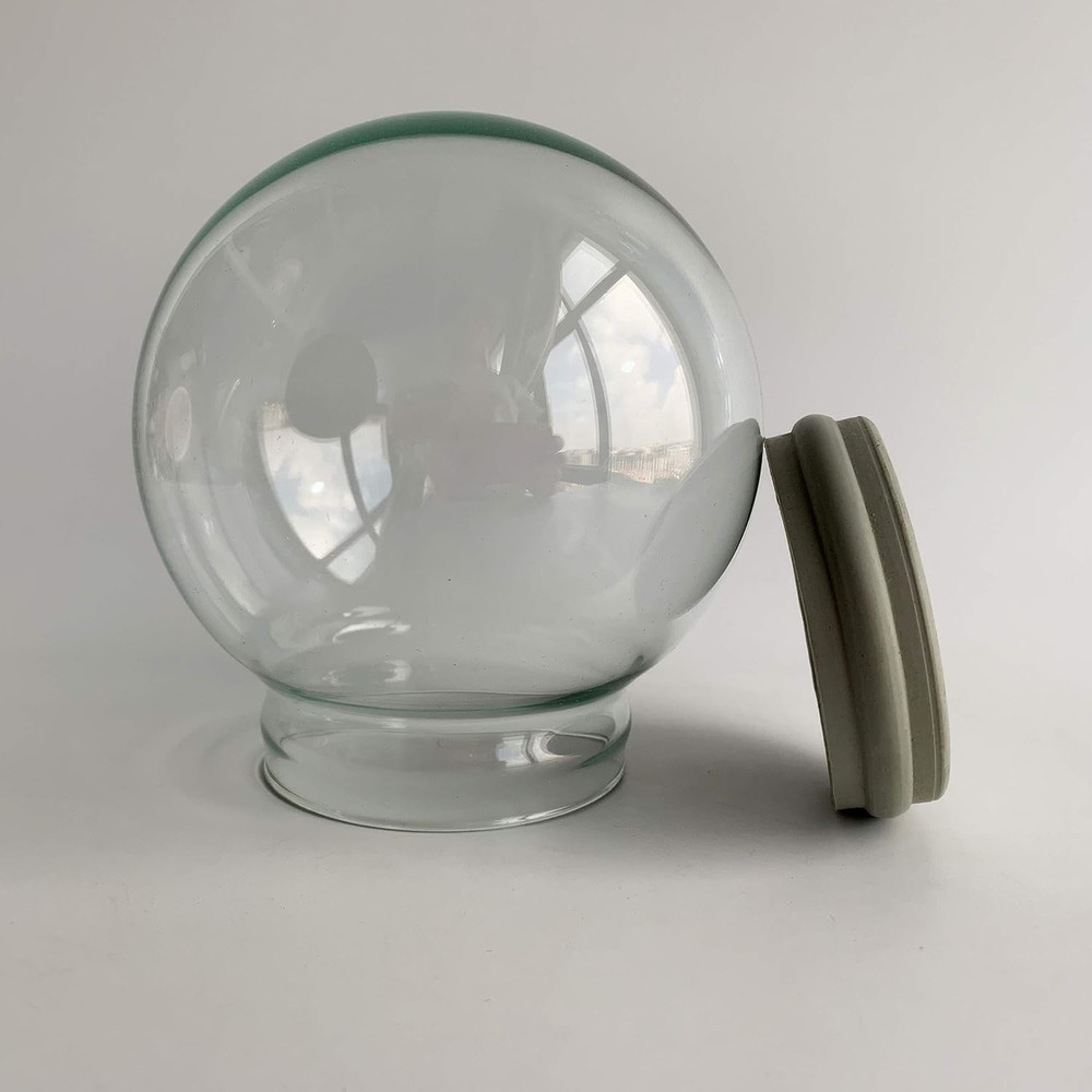 DIY Empty Glass Snow Globe Kit with Accessories (D80mm)