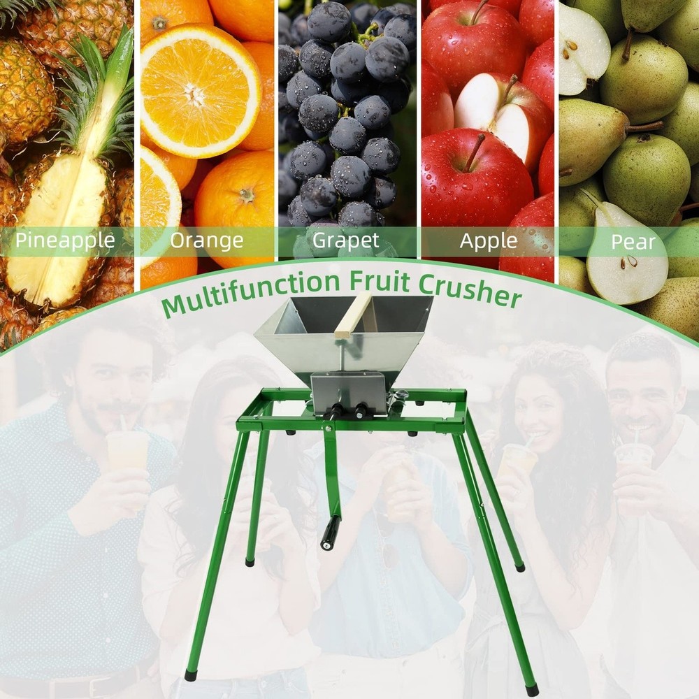 Fruit Crusher Manual Apple Grinder Juicer Machine