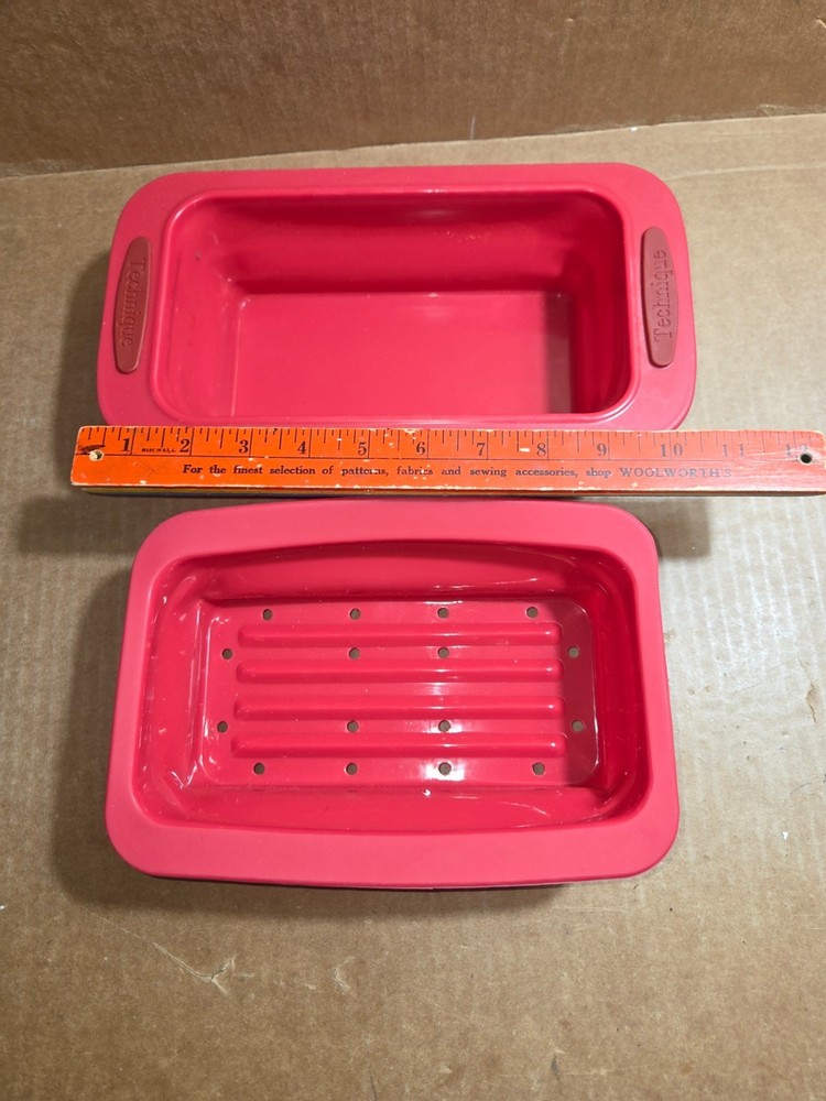 Bakeware Set In RED Technique 6-Pieces Silicone Collapsible