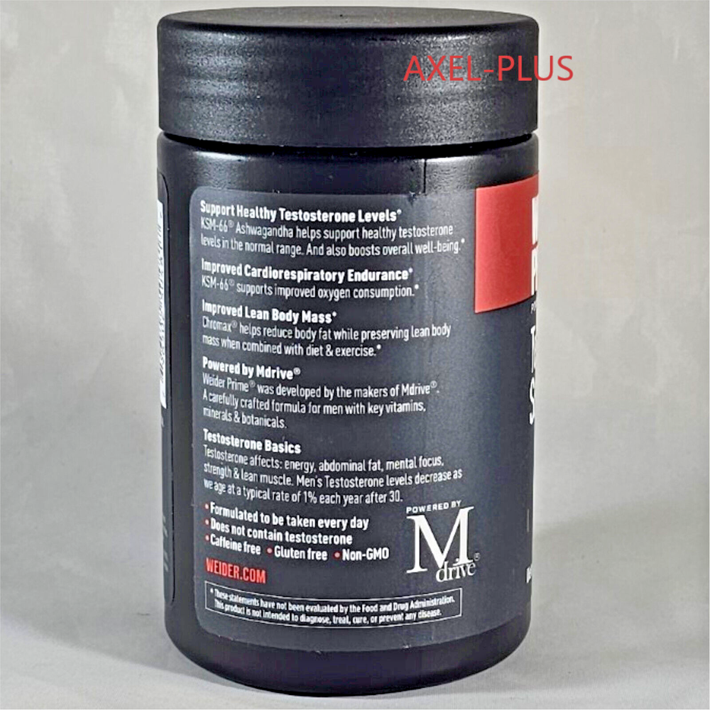 Weider Prime Testosteron Support, 120 Capsules EXP 01/2027