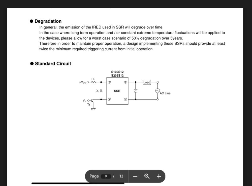 Phoenix Contact Solid State Relay (SSR) module 8A/120/240vac single ph S202S12