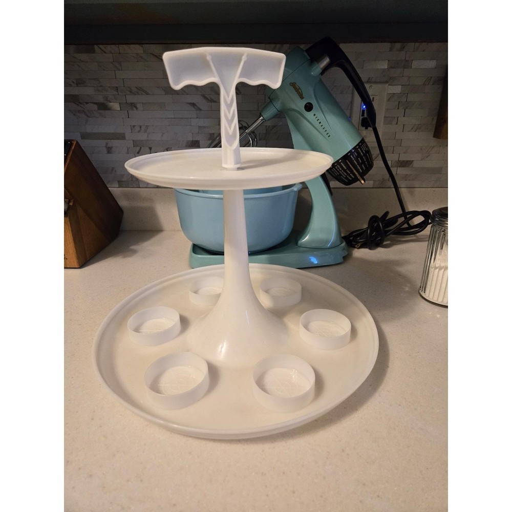 Tupperware Drink Cup Carousel Caddy Server MCM